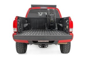 Ford F-250 Super Duty Bed Mount Spare Tire Carrier - Rough Country - Powder-Coated Black - '99-'23